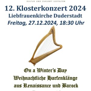 12. Klosterkonzert 2024 – Weihnachtliche Harfenklänge mit Tom Daun