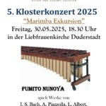 5. Klosterkonzert 2025 – „Marimba Exkursion“ mit Fumito Nunoya